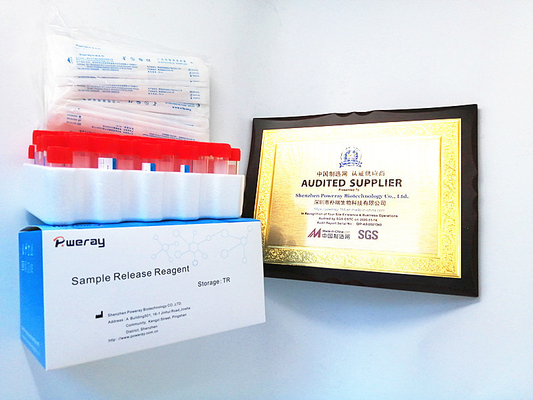 ผลลัพธ์อย่างรวดเร็ว Non Invasive Self Test PCR Kit Virus Sample Release Reagent 5ml