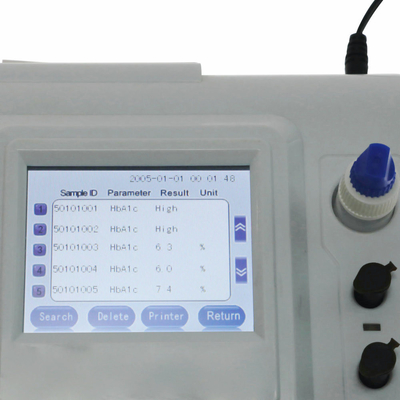 ตัวอย่างเลือด เครื่องวิเคราะห์ Hba1c อัตโนมัติเต็มรูปแบบ Glycohemoglobin