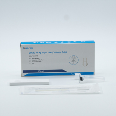นวนิยาย Coronavirus SARS-CoV-2 Antigen Rapid Test Kits Colloidal Gold Technology