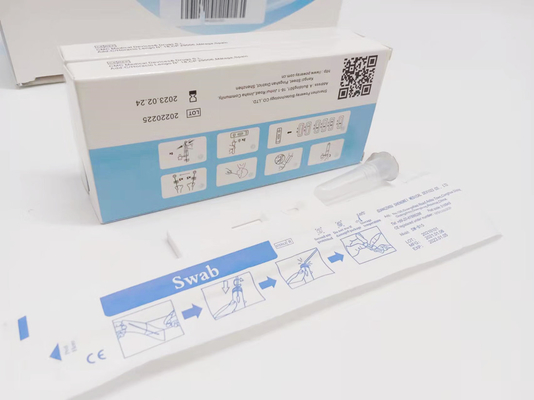 Flocked Nasal Swabs ชุดทดสอบ Antigen Rapid แบบไม่รุกรานสำหรับ COVID-19